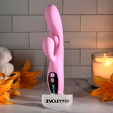 Evolved Push The Button Pink 23.5cm Rabbit Vibrator G Spot