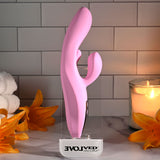 Evolved Push The Button Pink 23.5cm Rabbit Vibrator G Spot
