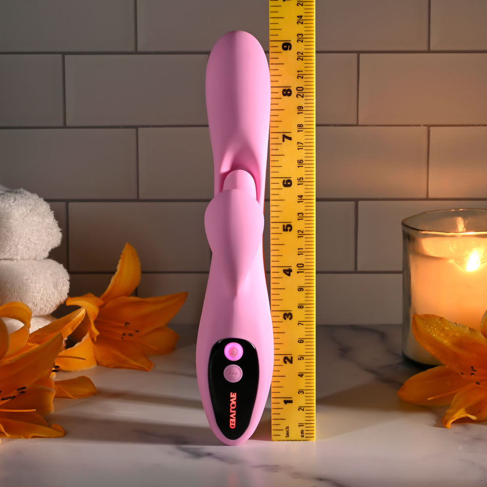 Evolved Push The Button Pink 23.5cm Rabbit Vibrator G Spot