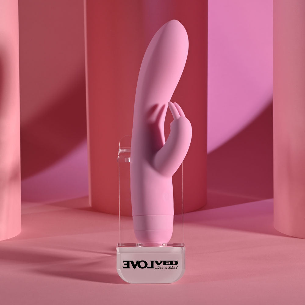 Evolved Cushy Bunny Pink 19.1 cm USB Rechargeable Rabbit Vibrator