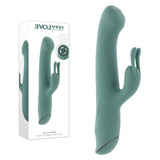 Evolved Satin Swirl Rabbit Vibrator 23cm Swirling Head