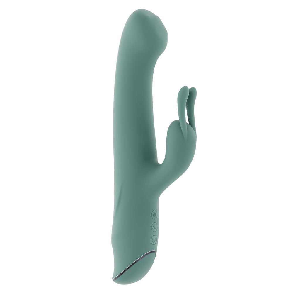Evolved Satin Swirl Rabbit Vibrator 23cm Swirling Head