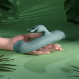 Evolved Satin Swirl Rabbit Vibrator 23cm Swirling Head