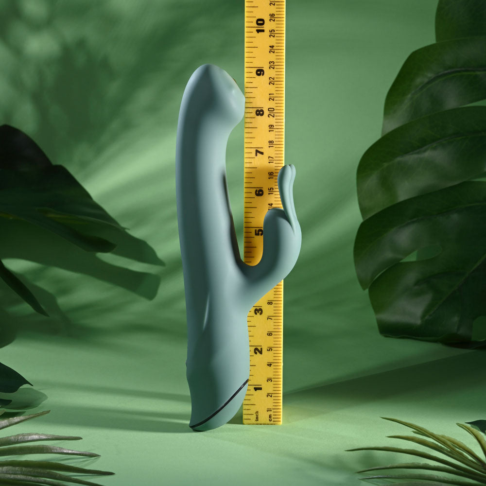 Evolved Satin Swirl Rabbit Vibrator 23cm Swirling Head