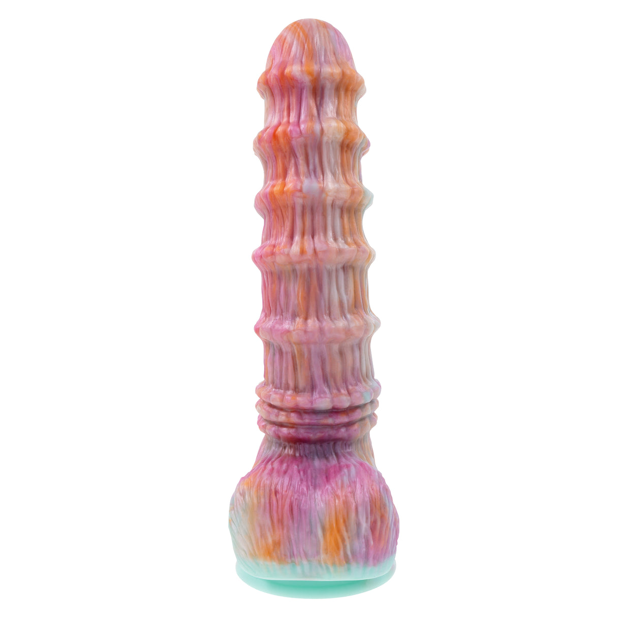 Evolved FANTASY - Multicoloured Vibrating Fantasy Dildo with Remote