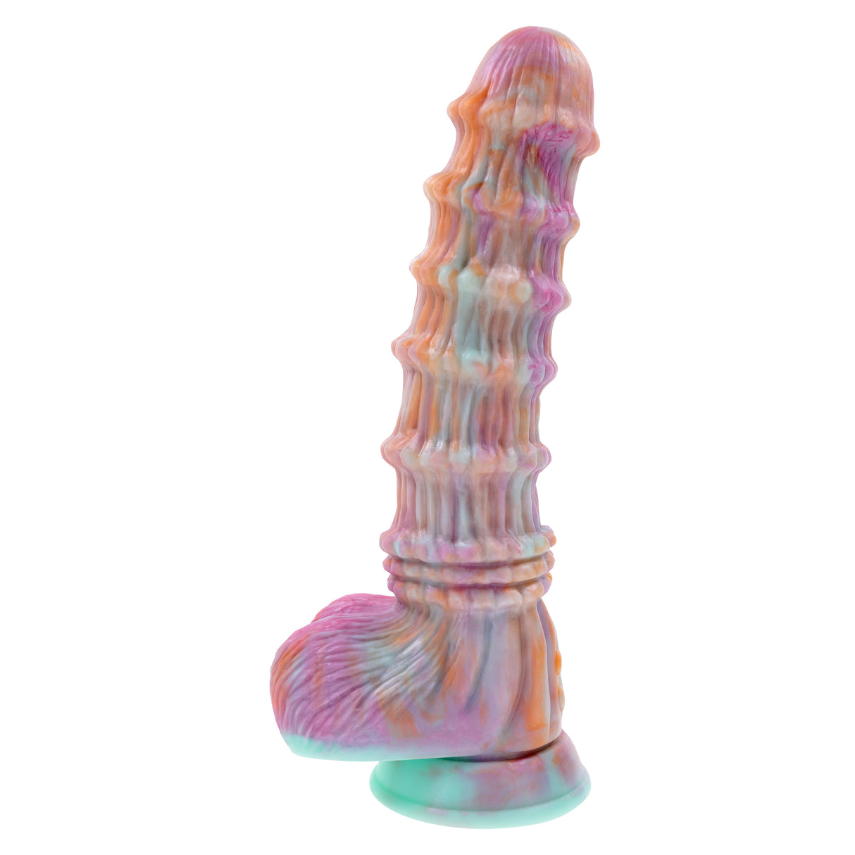Evolved FANTASY - Multicoloured Vibrating Fantasy Dildo with Remote