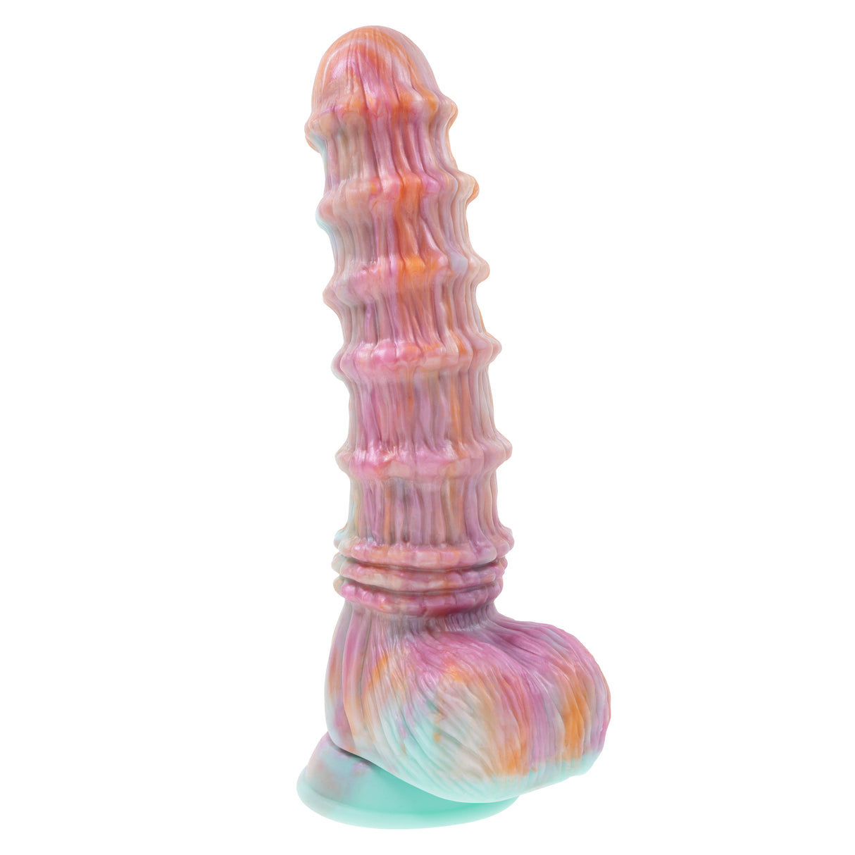 Evolved FANTASY - Multicoloured Vibrating Fantasy Dildo with Remote
