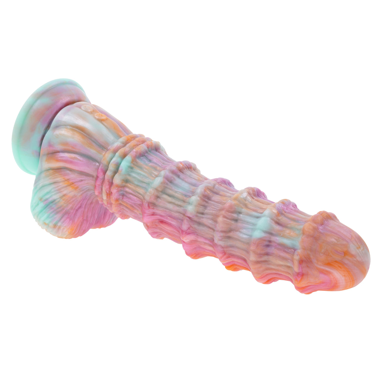 Evolved FANTASY - Multicoloured Vibrating Fantasy Dildo with Remote