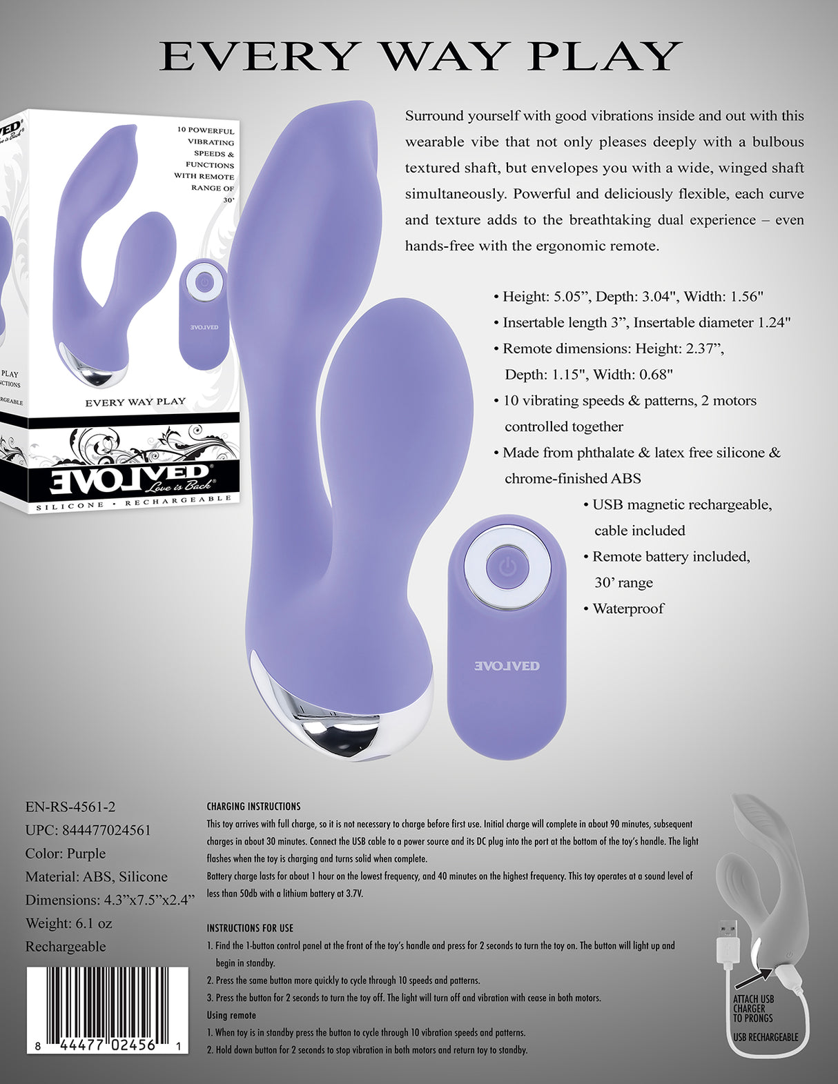 Evolved EVERY WAY PLAY with Wireless Remote Control