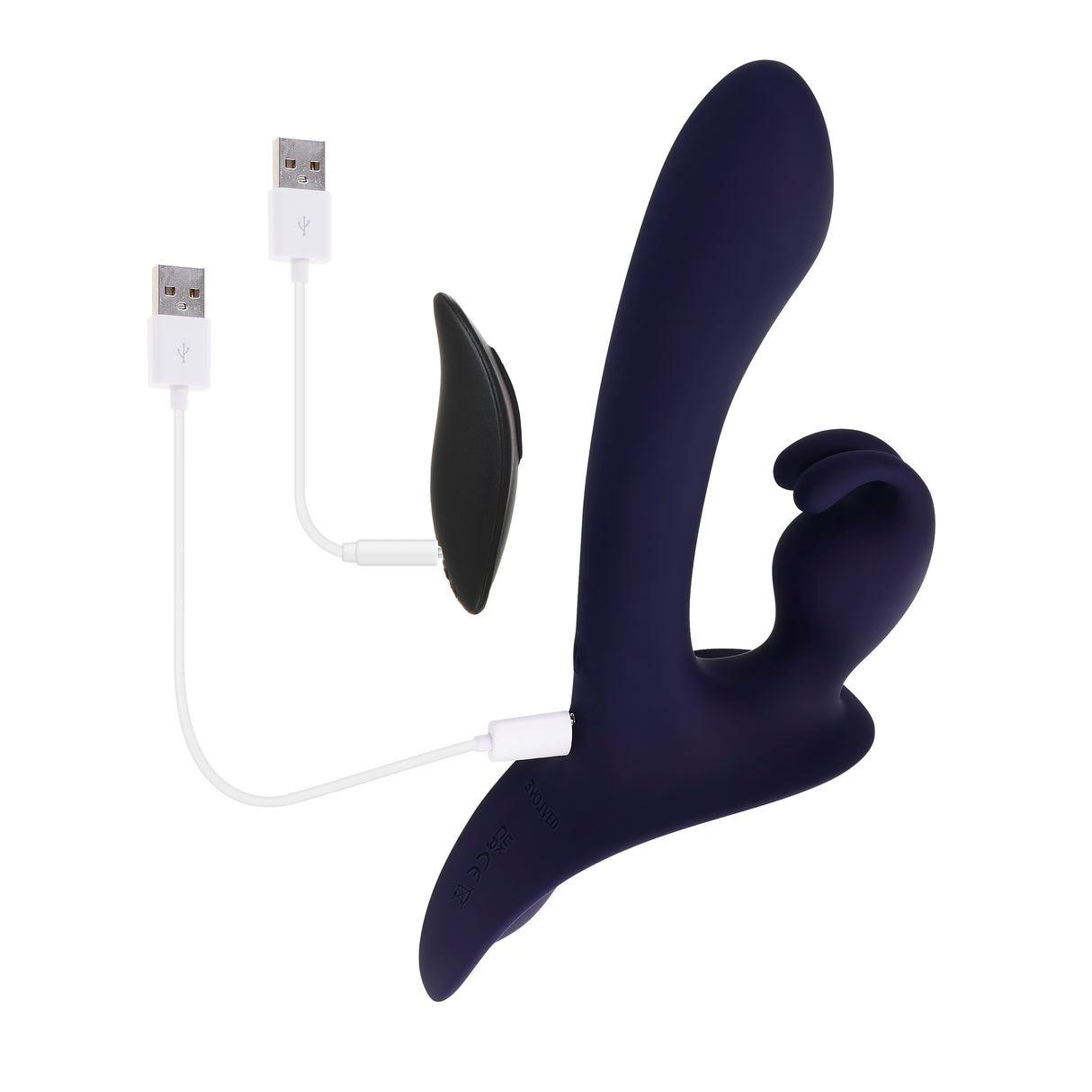 Evolved GIVING VIBES -  Vibrating Strap-On with Remote