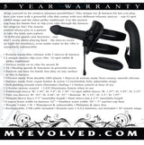Evolved HEAVENLY HARNESS - Black Rechargeable Strap-On Kit
