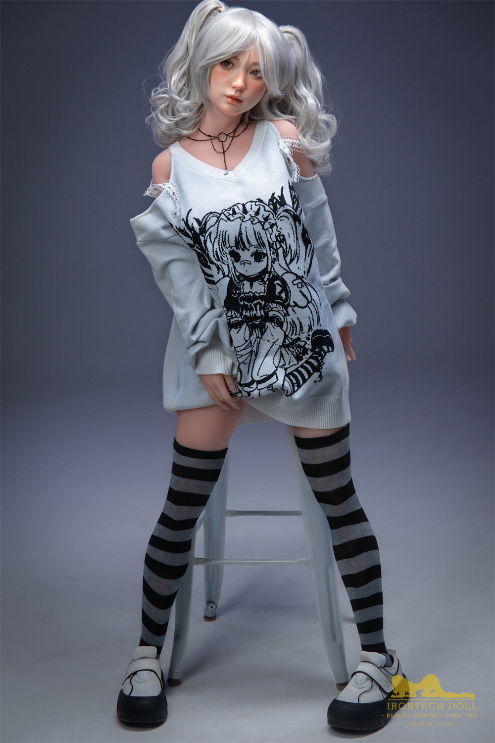 Irontech 154cm Misa Hybrid Sex Doll With TPE Body And Silicone Head