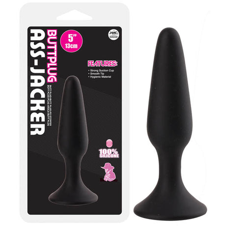 Ass-jacker - Black 13 cm (5'') Butt Plug - Naughty by Nature Adult Store