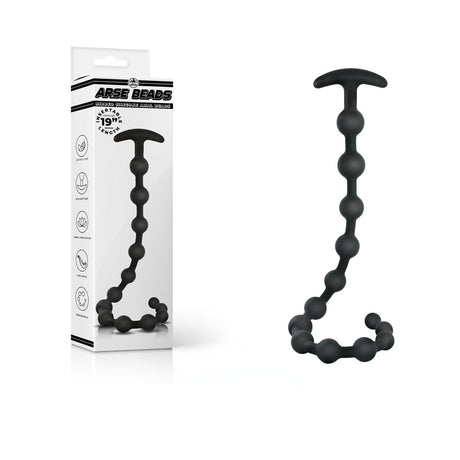 Arse Beads - Black 48 cm Silicone Anal Beads - Naughty by Nature Adult Store