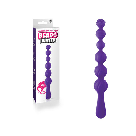 Beads Hunter - Purple - Purple 22.9 cm Anal Beads - Naughty by Nature Adult Store