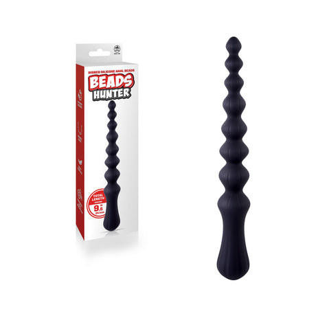 Beads Hunter - Black - Black 24.1 cm Anal Beads - Naughty by Nature Adult Store