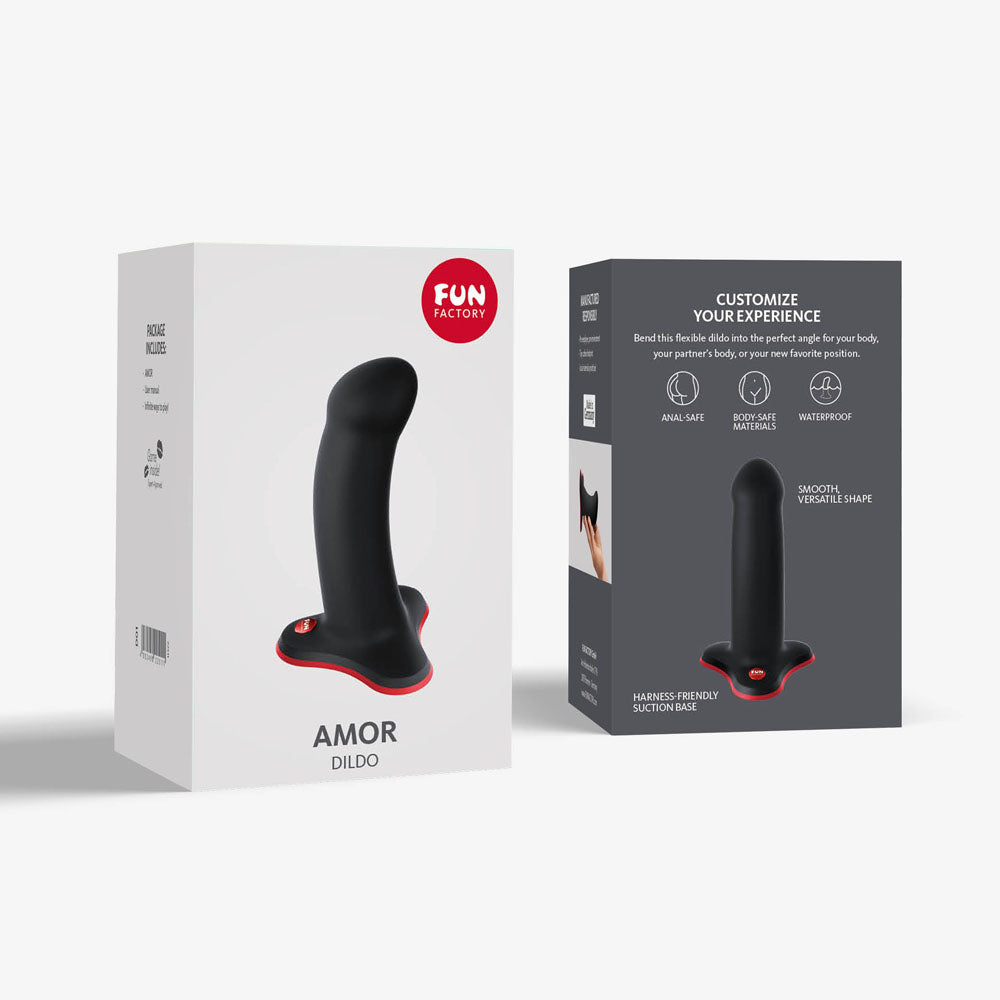 Fun Factory AMOR - Black 14.6 cm Dildo