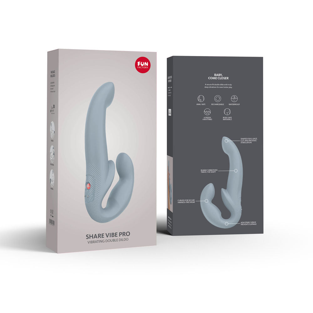 Fun Factory SHARE VIBE PRO cool grey - Strapless Strap-On