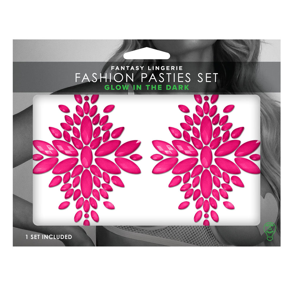 GLOW Fashion Pasties Set - Naughty by Nature Adult Store