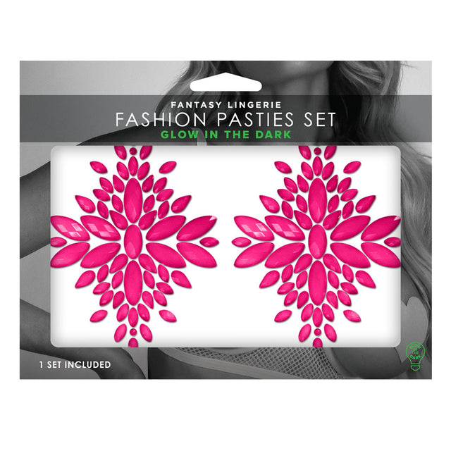 GLOW Fashion Pasties Set - Naughty by Nature Adult Store