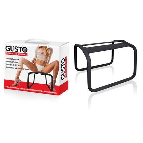 Gusto - Black Position Stool - Naughty by Nature Adult Store