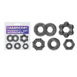 Hardcore Powerful Set Cock Rings - Set of 5 - Smoke Cock Rings - Set of 5 - Naughty by Nature Adult Store