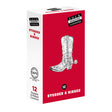 Studs & Ribs Condoms - Studded & Ribbed Lubricated Condoms - 12 Pack - Naughty by Nature Adult Store