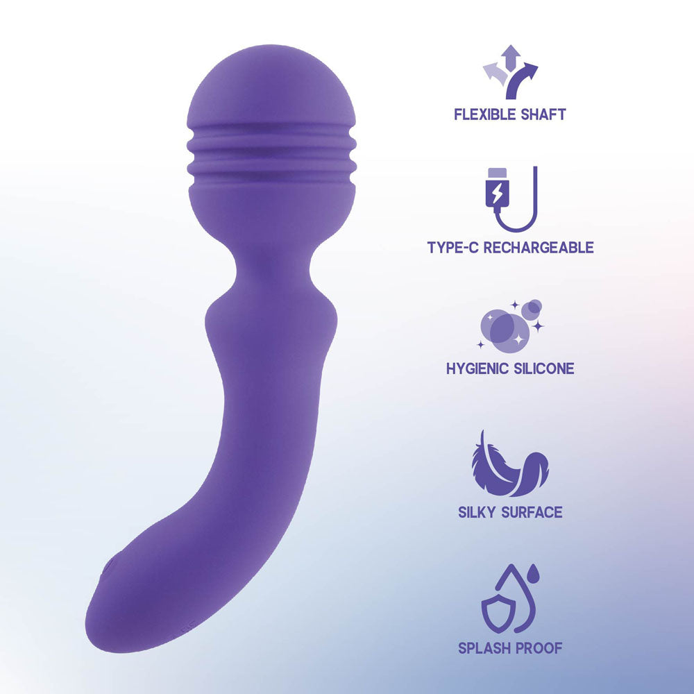 Xciter - Purple USB Rechargeable Massage Wand - Naughty by Nature Adult Store