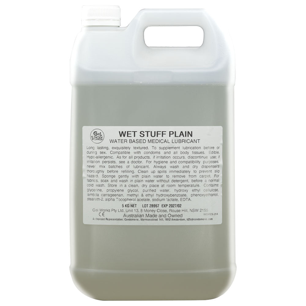 Wet Stuff Plain - 5kg Bottle - Naughty by Nature Adult Store