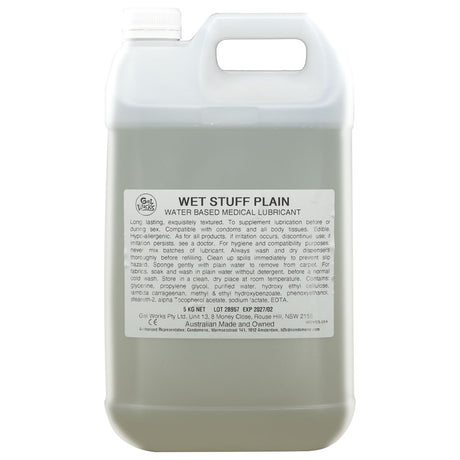 Wet Stuff Plain - 5kg Bottle - Naughty by Nature Adult Store