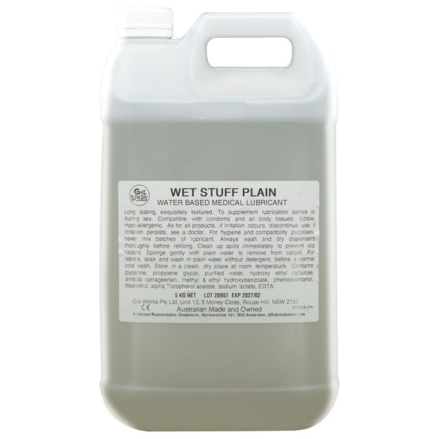 Wet Stuff Plain - 5kg Bottle - Naughty by Nature Adult Store