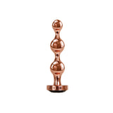 Gender X GOLD DIGGER SMALL - Rose Gold Small Butt Plug with Black Gem Base - Naughty by Nature Adult Store