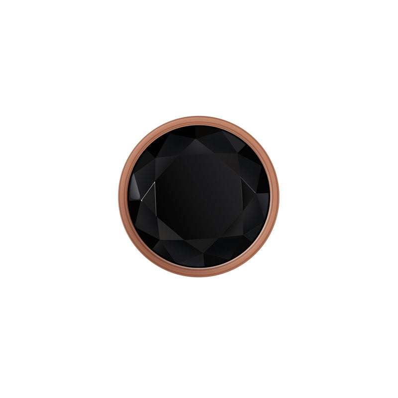 Gender X GOLD DIGGER SMALL - Rose Gold Small Butt Plug with Black Gem Base - Naughty by Nature Adult Store