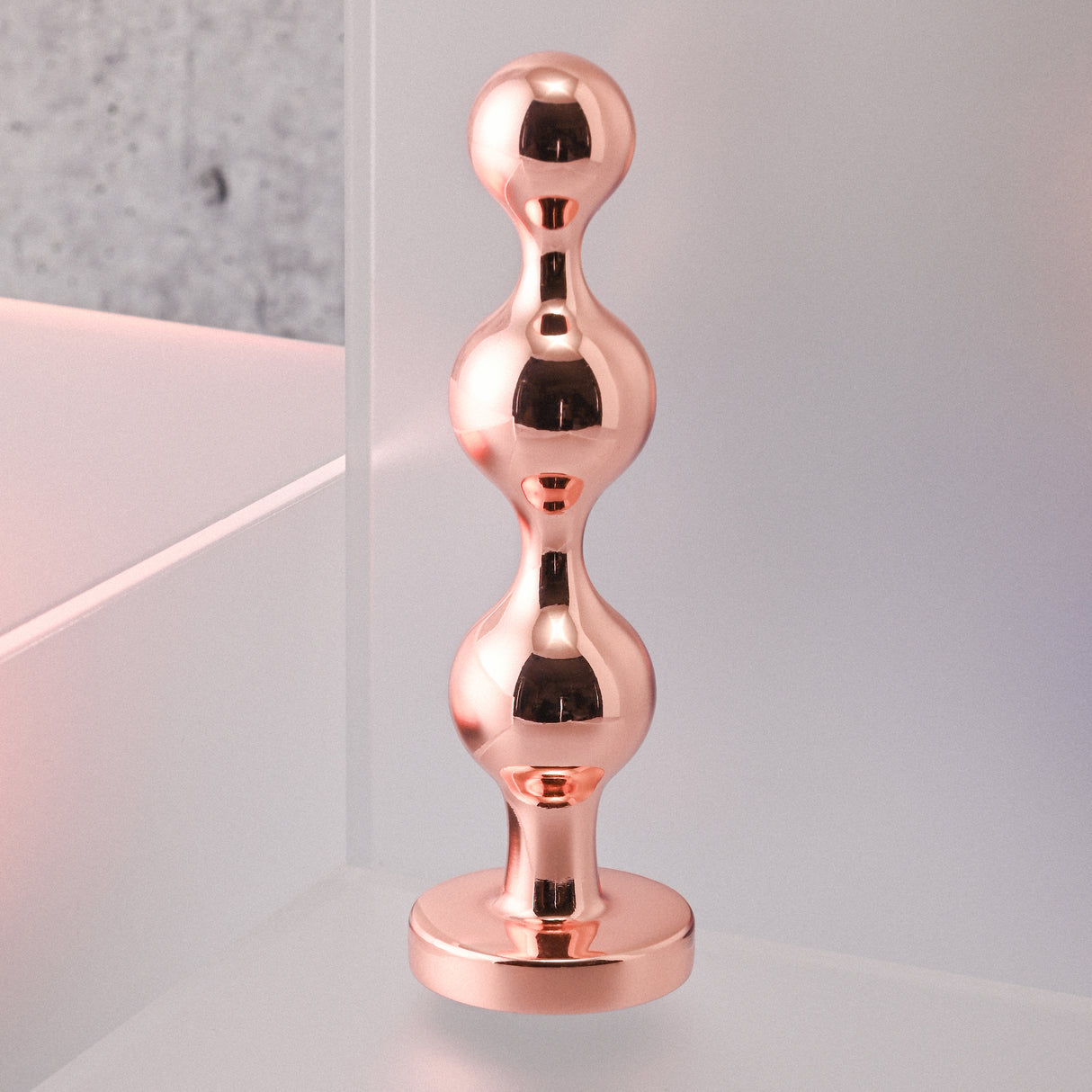 Gender X GOLD DIGGER SMALL - Rose Gold Small Butt Plug with Black Gem Base - Naughty by Nature Adult Store