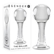 Gender X THE BALLER - Clear Glass 11 cm Anal Plug - Naughty by Nature Adult Store