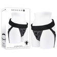 Gender X DOUBLE RIDER - Black Adjustable Strap-On Harness (No Probe Included) - Naughty by Nature Adult Store
