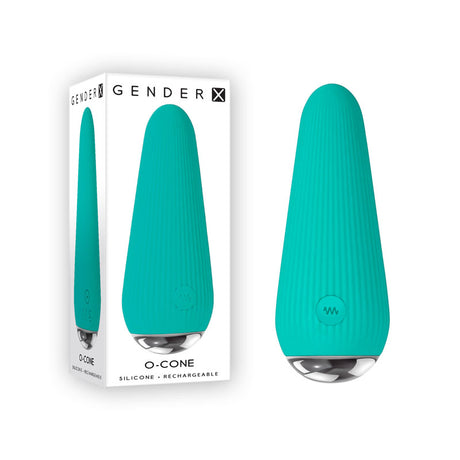 Gender X O-CONE - Blue 10.8 cm (4.25'') USB Rechargeable Bullet - Naughty by Nature Adult Store
