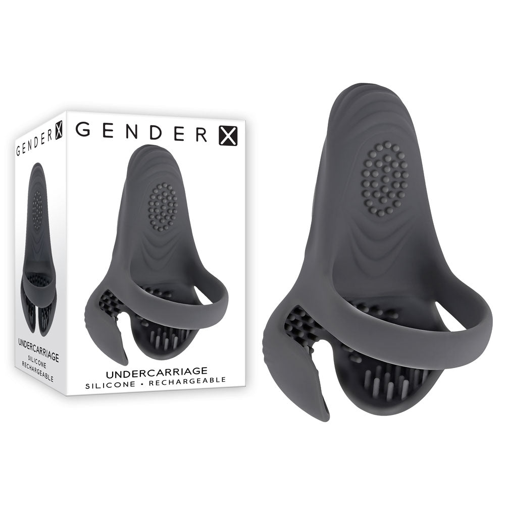 Gender X UNDERCARRIAGE - Grey USB Rechargeable Vibrating Ring - Naughty by Nature Adult Store