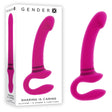 Gender X SHARING IS CARING - Pink 21.9 cm USB Rechargeable Strapless Strap-On - Naughty by Nature Adult Store