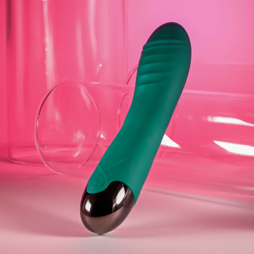 Gender X PIROUETTE - Green 20.6 cm USB Rechargeable Vibrator - Naughty by Nature Adult Store