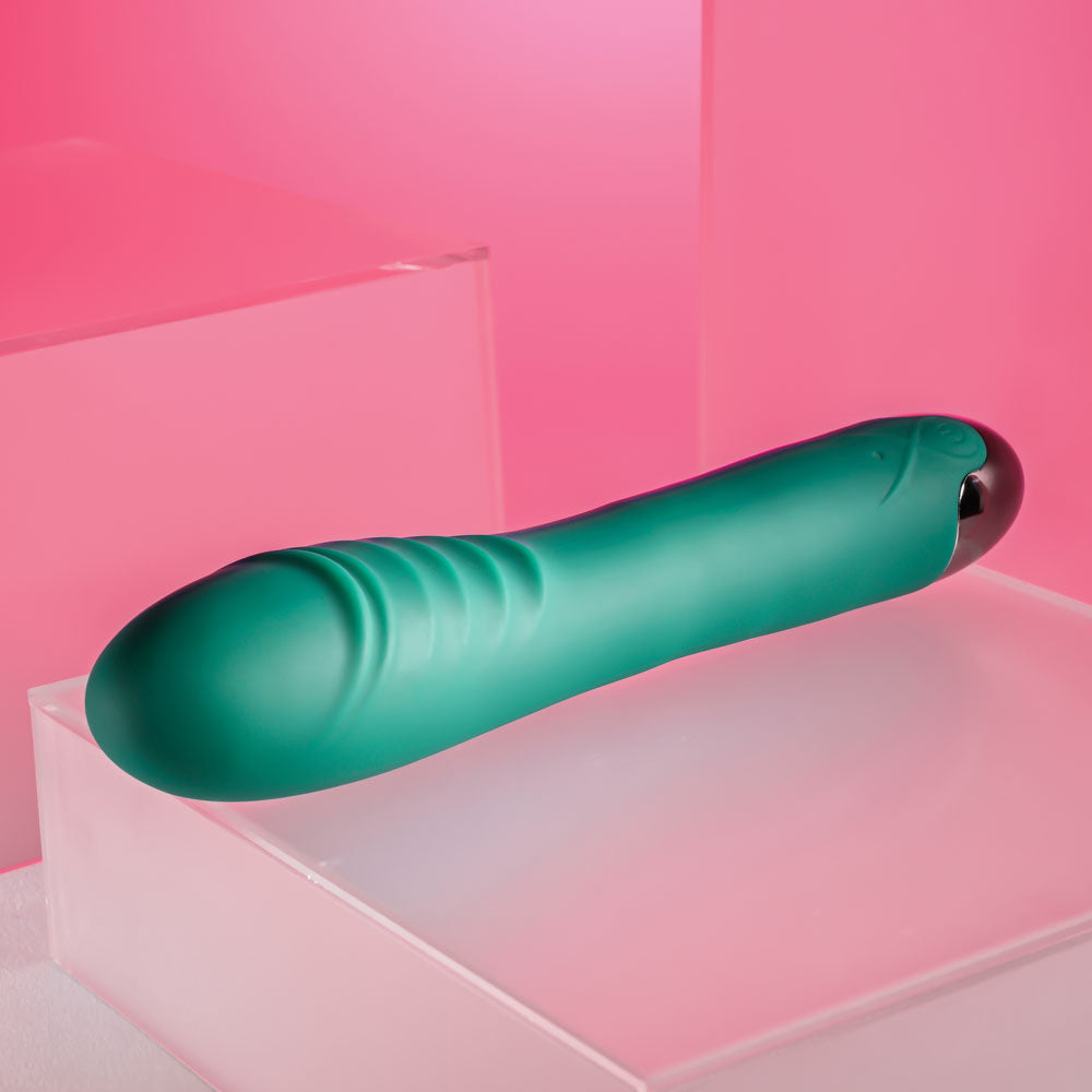 Gender X PIROUETTE - Green 20.6 cm USB Rechargeable Vibrator - Naughty by Nature Adult Store
