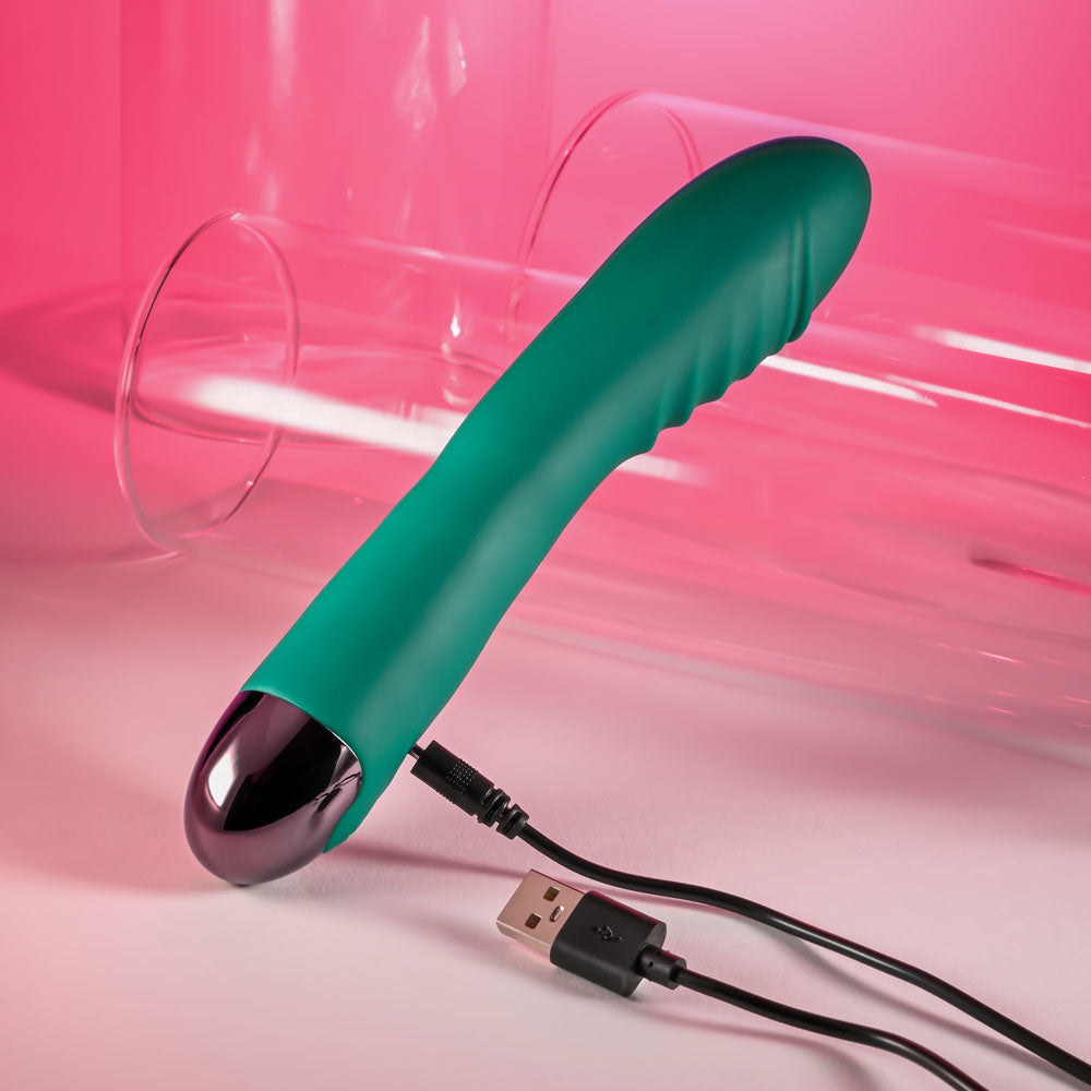 Gender X PIROUETTE - Green 20.6 cm USB Rechargeable Vibrator - Naughty by Nature Adult Store