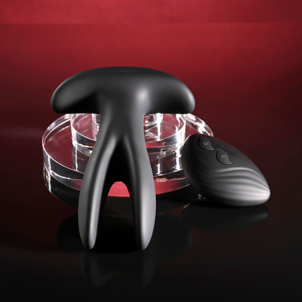 Gender X Spread The Love Black Stretching Anal Plug With Remote