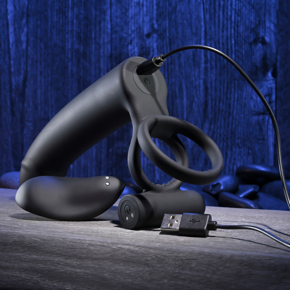 Gender X FULL SWING - Vibrating Cock Ring with Double Penetrator