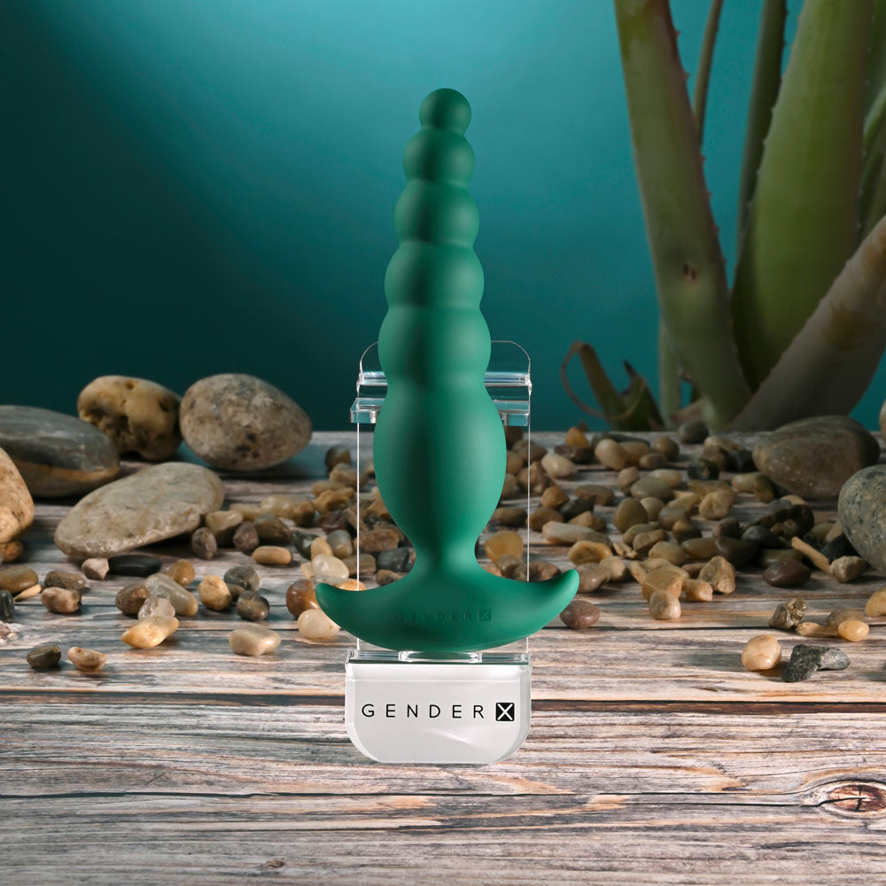 Gender X The Rattler Green 17 cm Vibrating Anal Plug