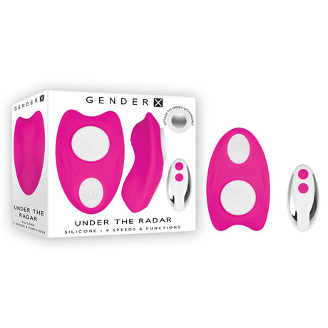 Gender X UNDER THE RADAR - Pink USB Rechargeable Panty Vibe - Naughty by Nature Adult Store