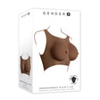 Gender X UNDERGARMENTS - PLATE C-CUP - Dark - Brown Wearable Breasts - C-Cup Size - Naughty by Nature Adult Store