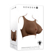 Gender X UNDERGARMENTS - PLATE E-CUP - Dark - Brown Wearable Breasts - E-Cup Size - Naughty by Nature Adult Store