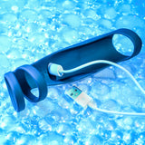 Gender X ROCKETEER - Black USB Rechargeable Vibrating Penis Sleeve - Naughty by Nature Adult Store