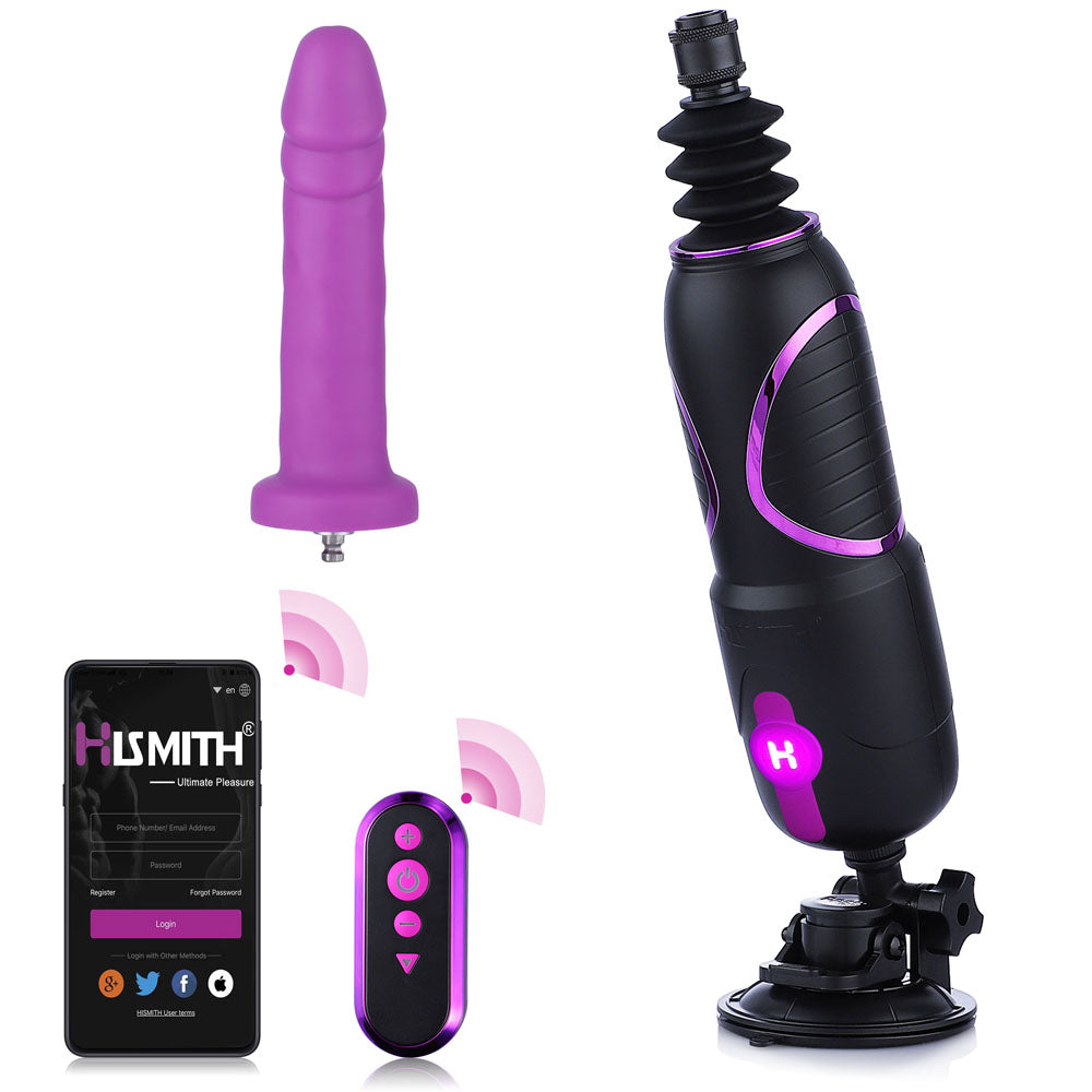 Hismith Pro Traveler 2.0 Mains Powered Portable Sex Machine App Control Remote